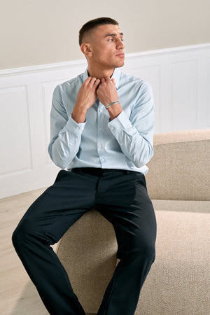 The Original Performance Camicia - Gessato Azzurro