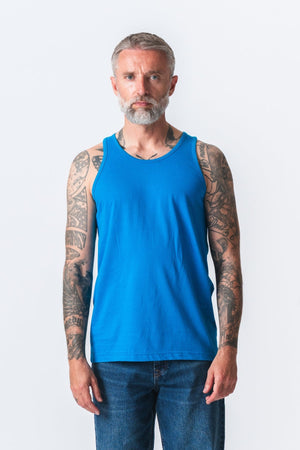 Tanktop di base - Blu benzina