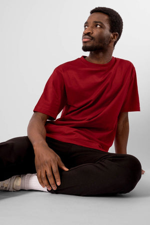 T -shirt oversize - rosso