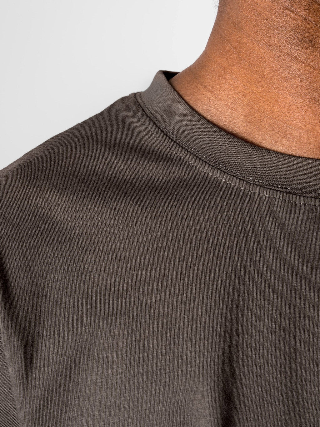 T -shirt di grandi dimensioni - grigio in acciaio