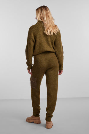 Pantaloni a maglia Naura - Greenne abete