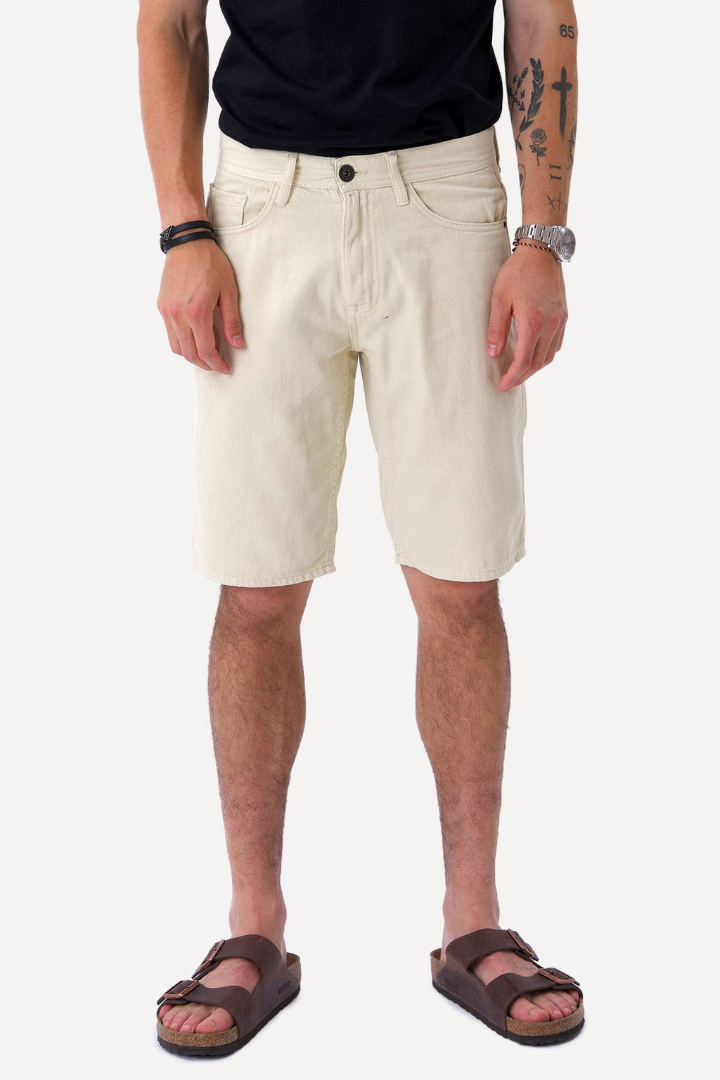 Philip Denim Shorts - Sabbia