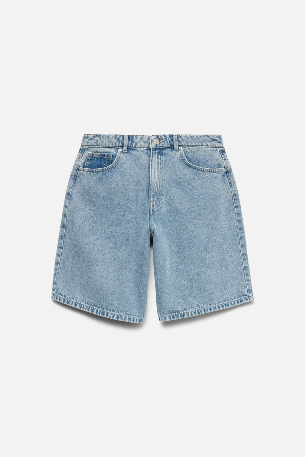 Kath Long Denim Shorts - denim azzurro