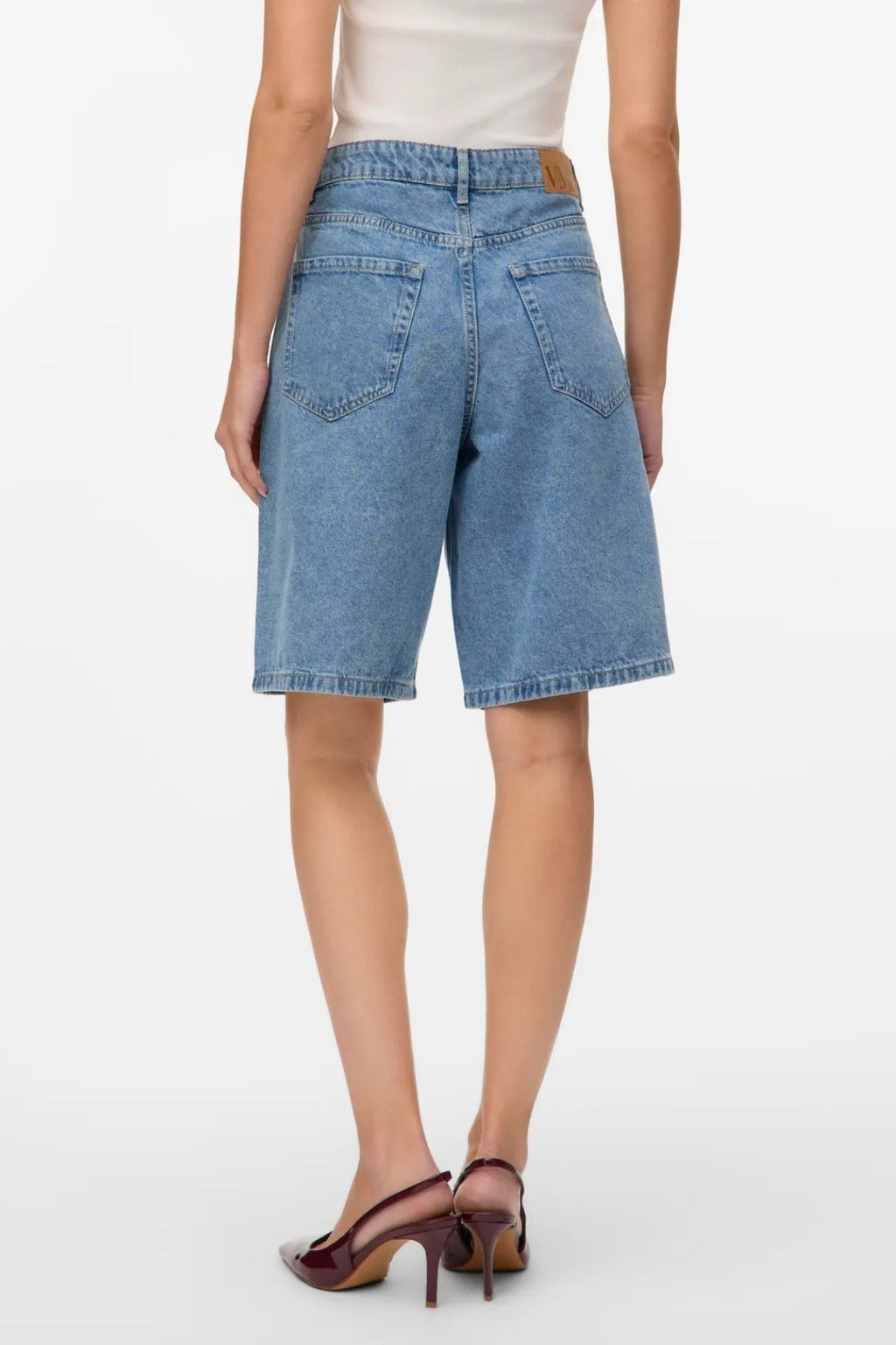 Kath Long Denim Shorts - denim azzurro