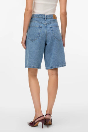 Kath Long Denim Shorts - denim azzurro