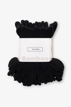 The Original Performance Bamboo Socks 10-Pack - Black