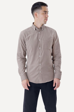Camicia in flanella - Sabbia