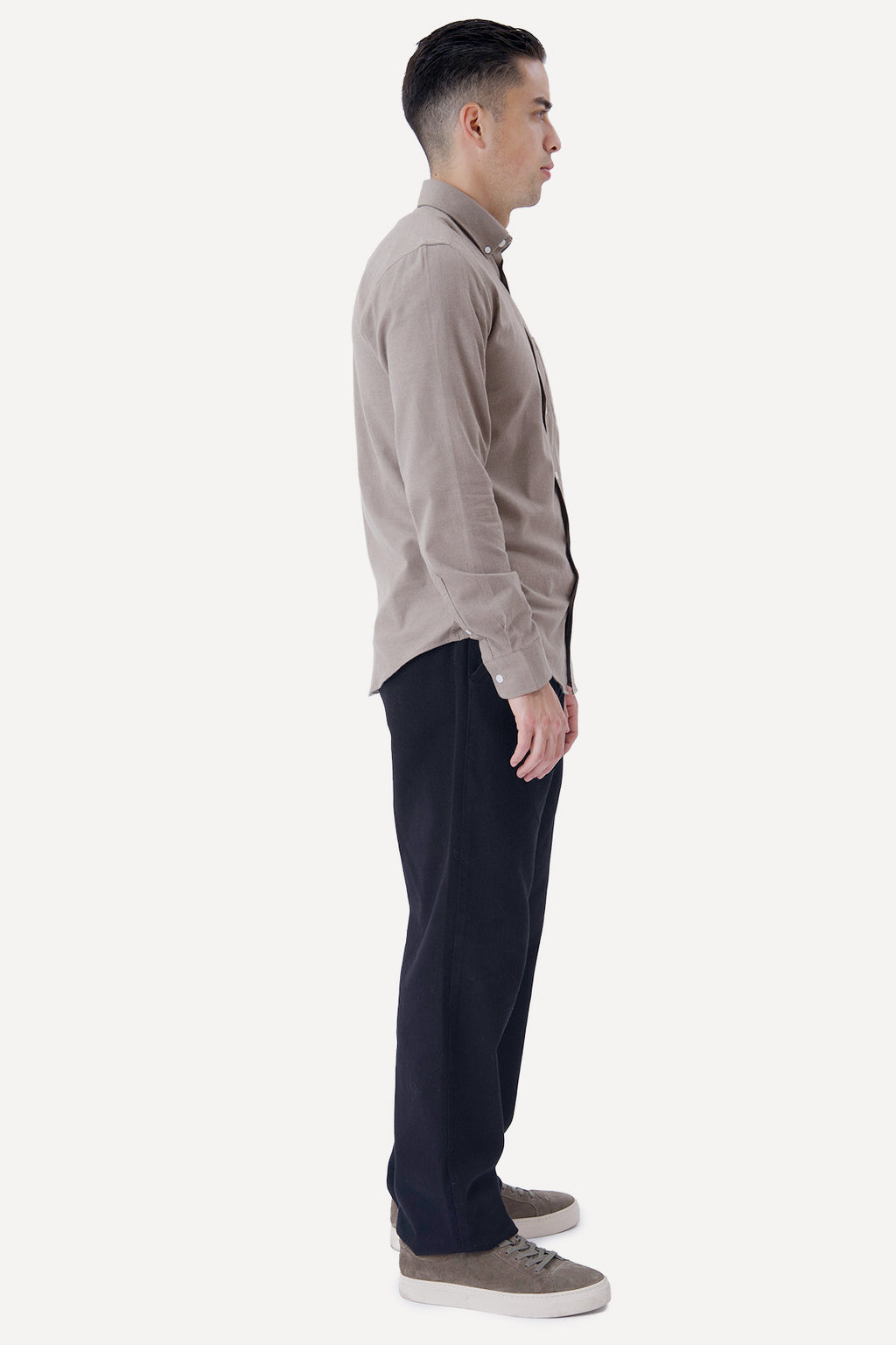 Camicia in flanella - Sabbia