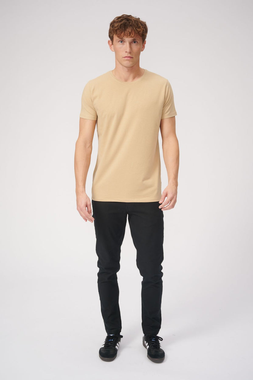 T -shirt di base organica - beige