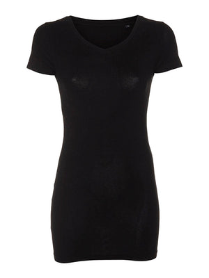 Maglietta di base Vneck Slim - Nero