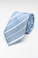 Tie - Light Blue Striped