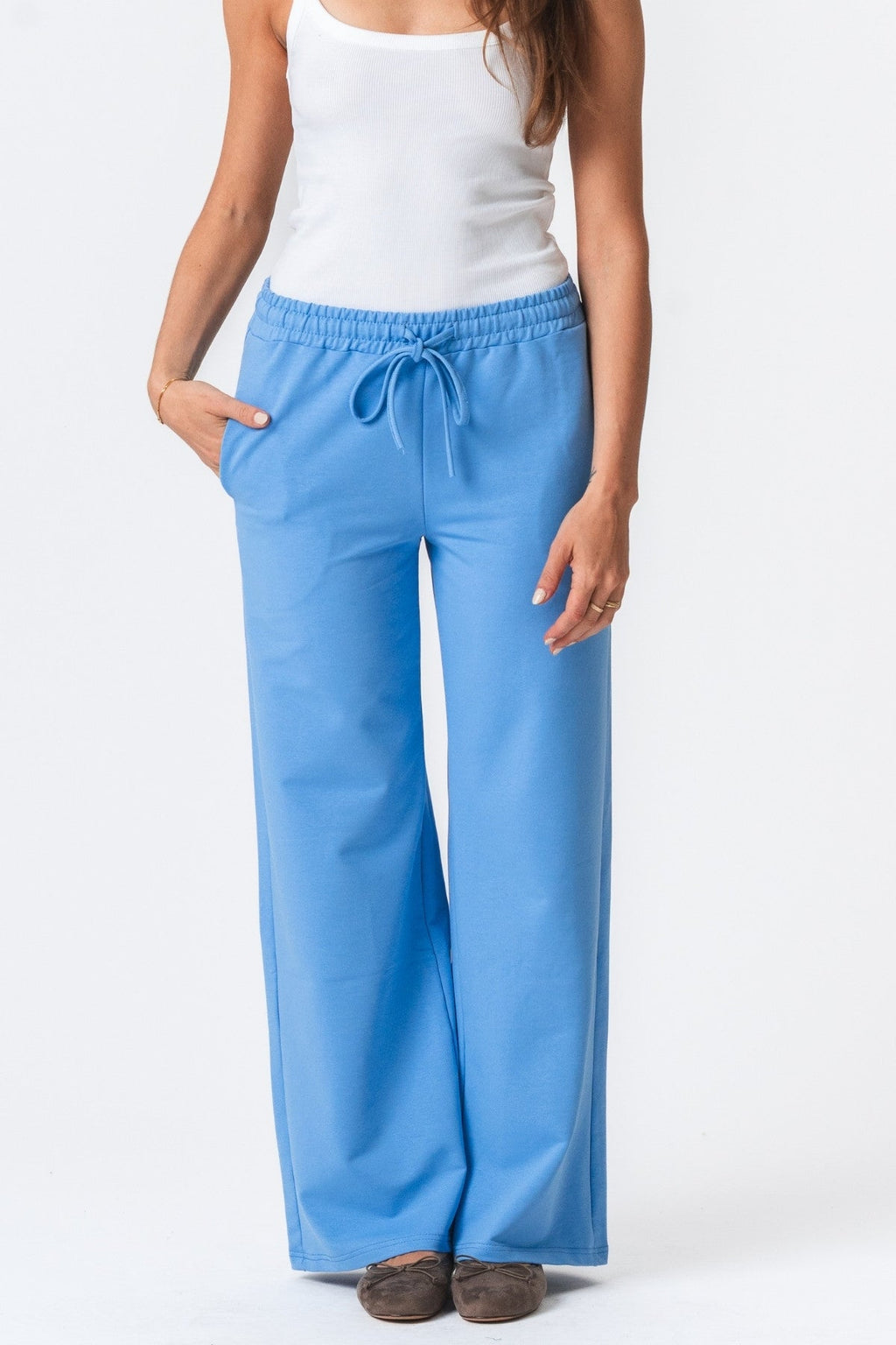 Sweatpants Wide - Light Blue