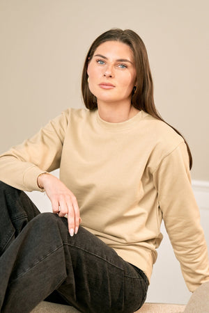 Crewneck di base - Sand (Lady)