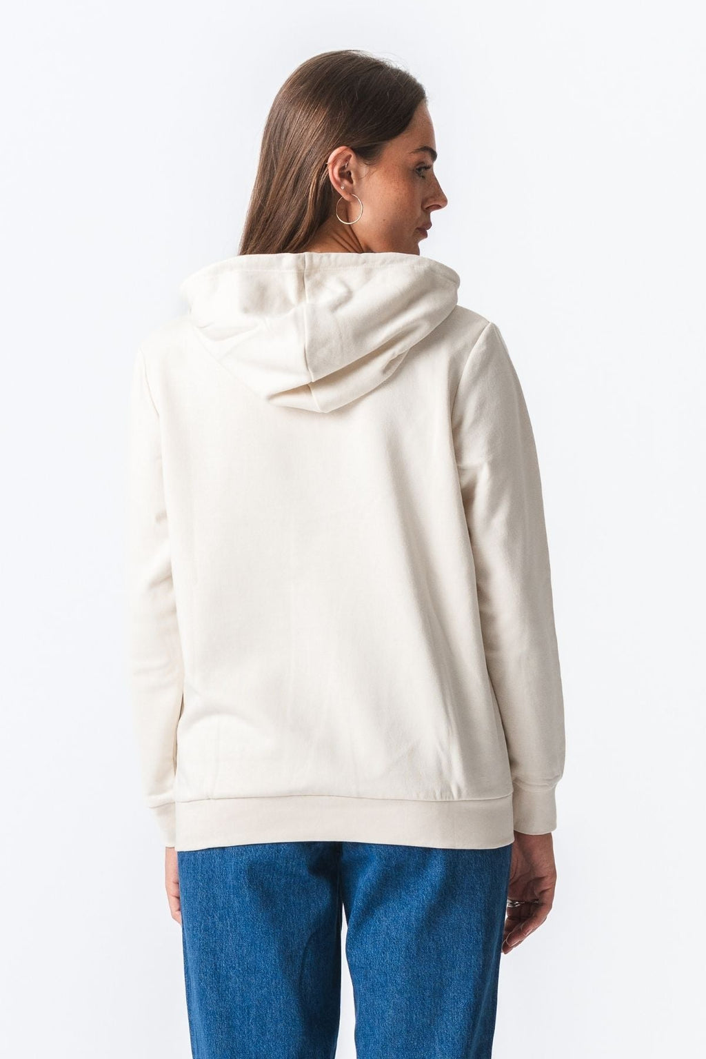 Basic Hoodie Sweat - Light Beige
