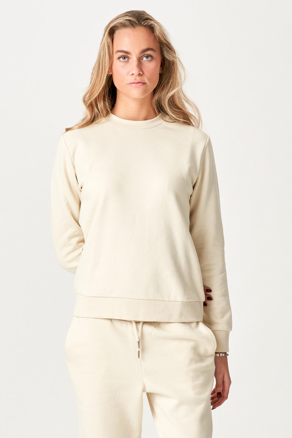 Basic Sweatsuit with crewneck (Light Beige) - Package Deal (Women)