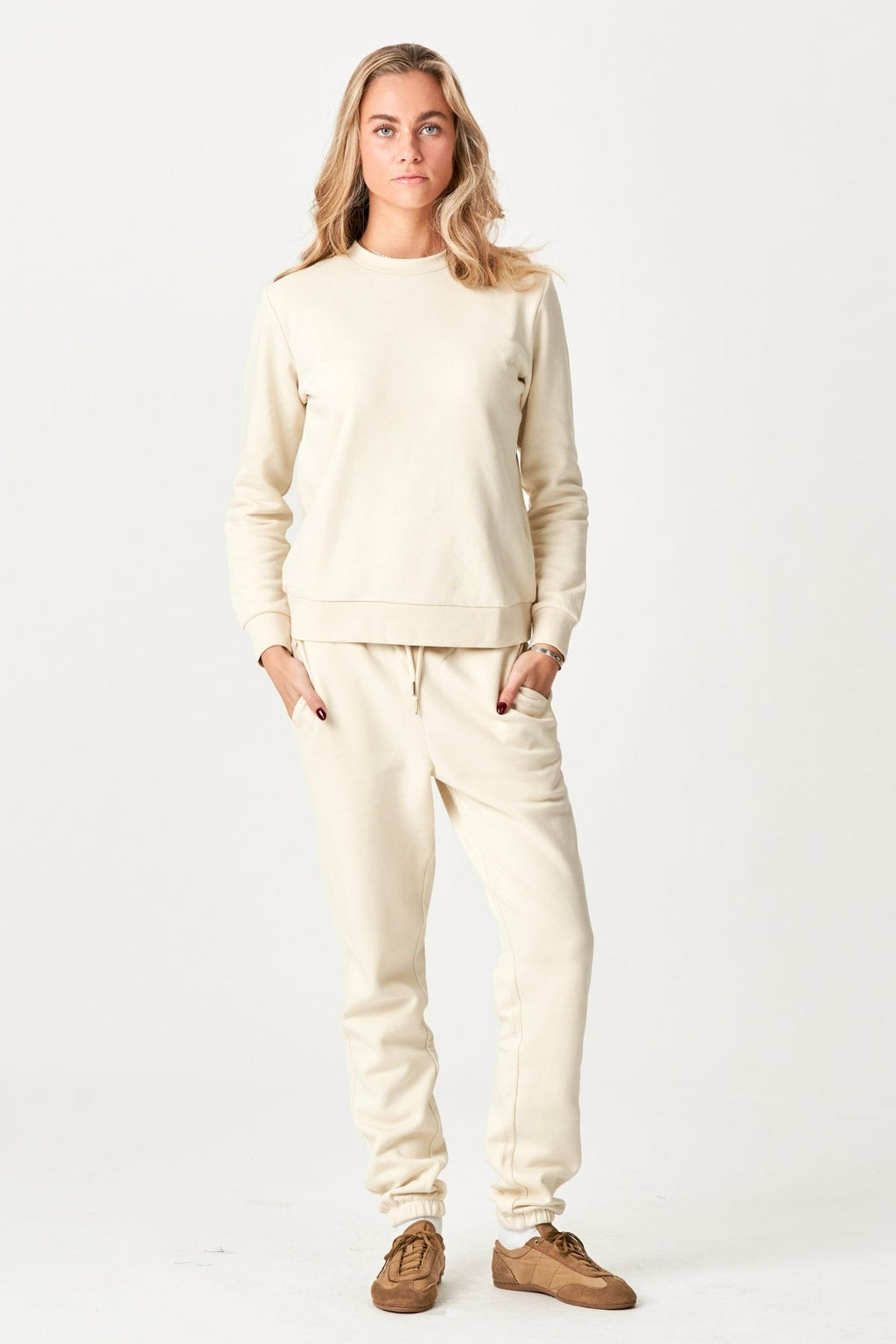 Pantaloni della tuta di base - Beige leggero