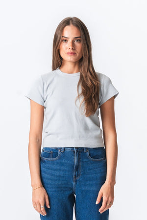 Emily Short T-Shirt - Light Grey