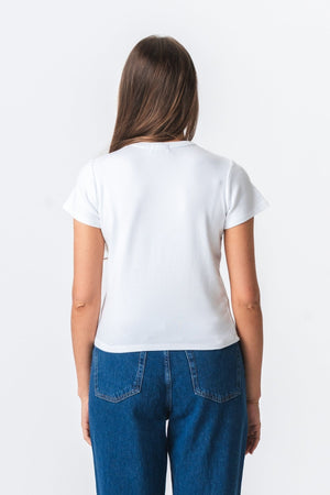 T -shirt Short Emily - Bianco