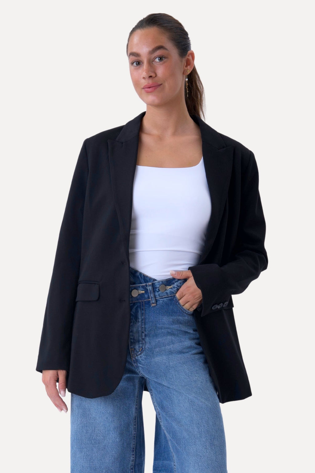 Blazer dalla vestibilità classica - Blu scuro