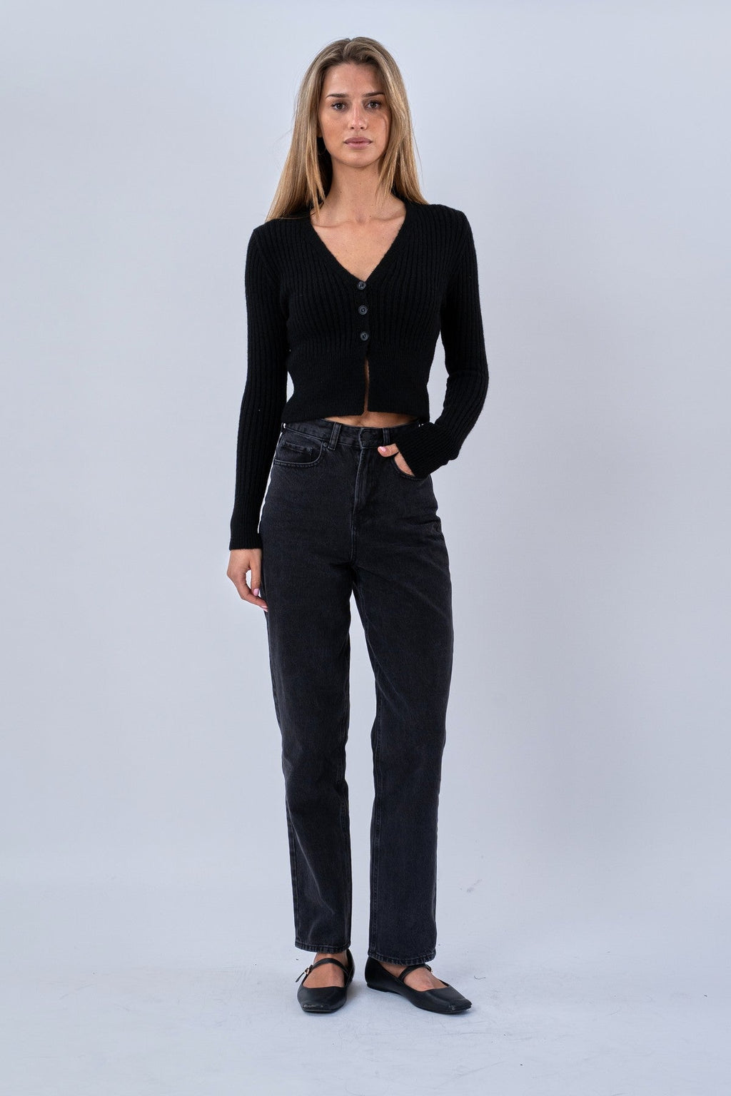 Nova Blouse Knit - Black