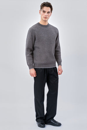 Maglione girocollo - Grigio