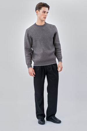 Maglione girocollo - Grigio