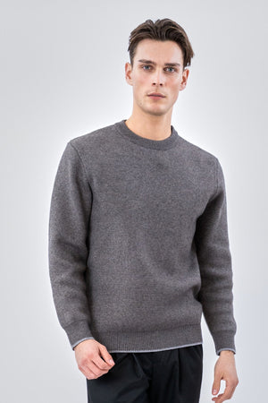 Maglione girocollo - Grigio