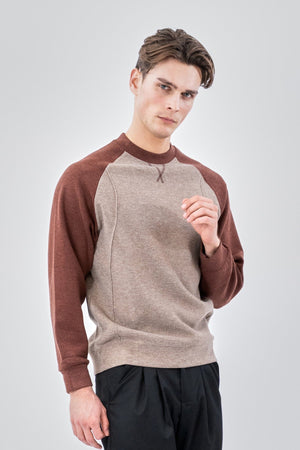 Raglan Sleeve Sweater - Brown