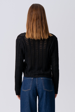 Virginia Knit Cardigan - Nero