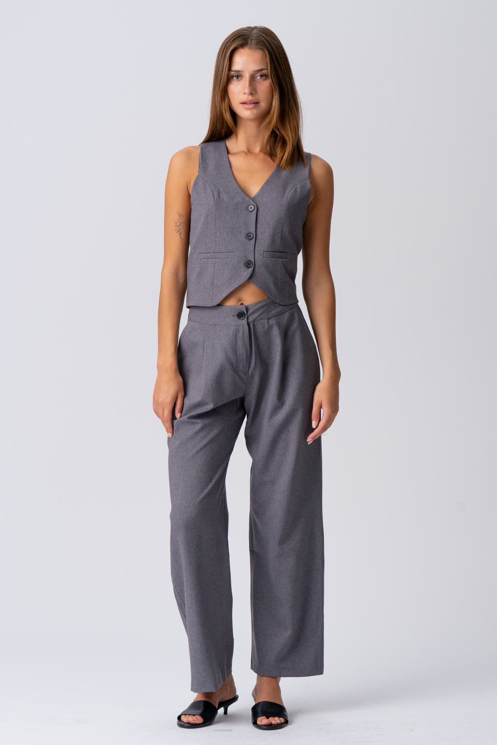 Natalie Pants - Dark Grey