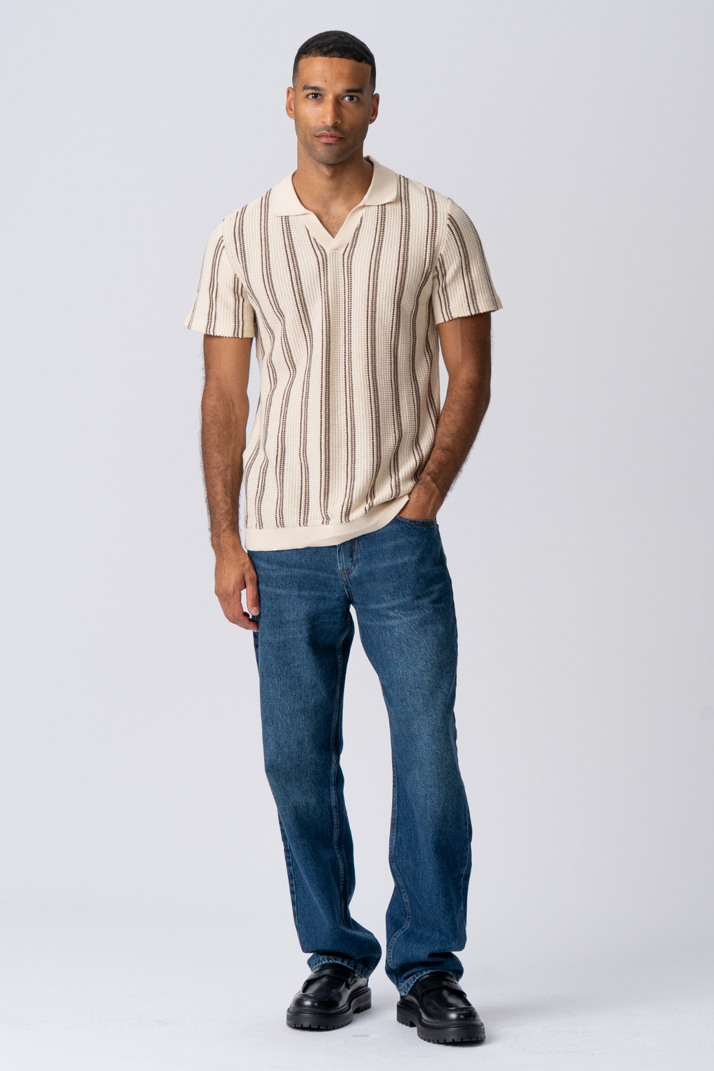 Striped Pullover - Sand