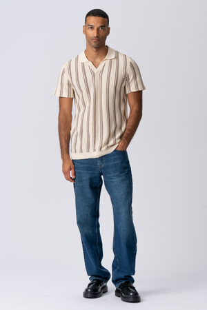 Striped Pullover - Sand