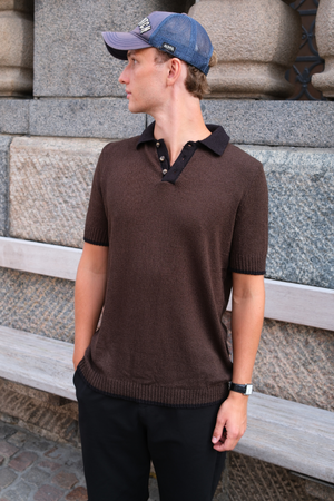 Polo a maglia - Brown