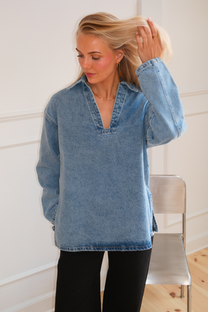 Shirt di denim Cassia - Blu chiaro
