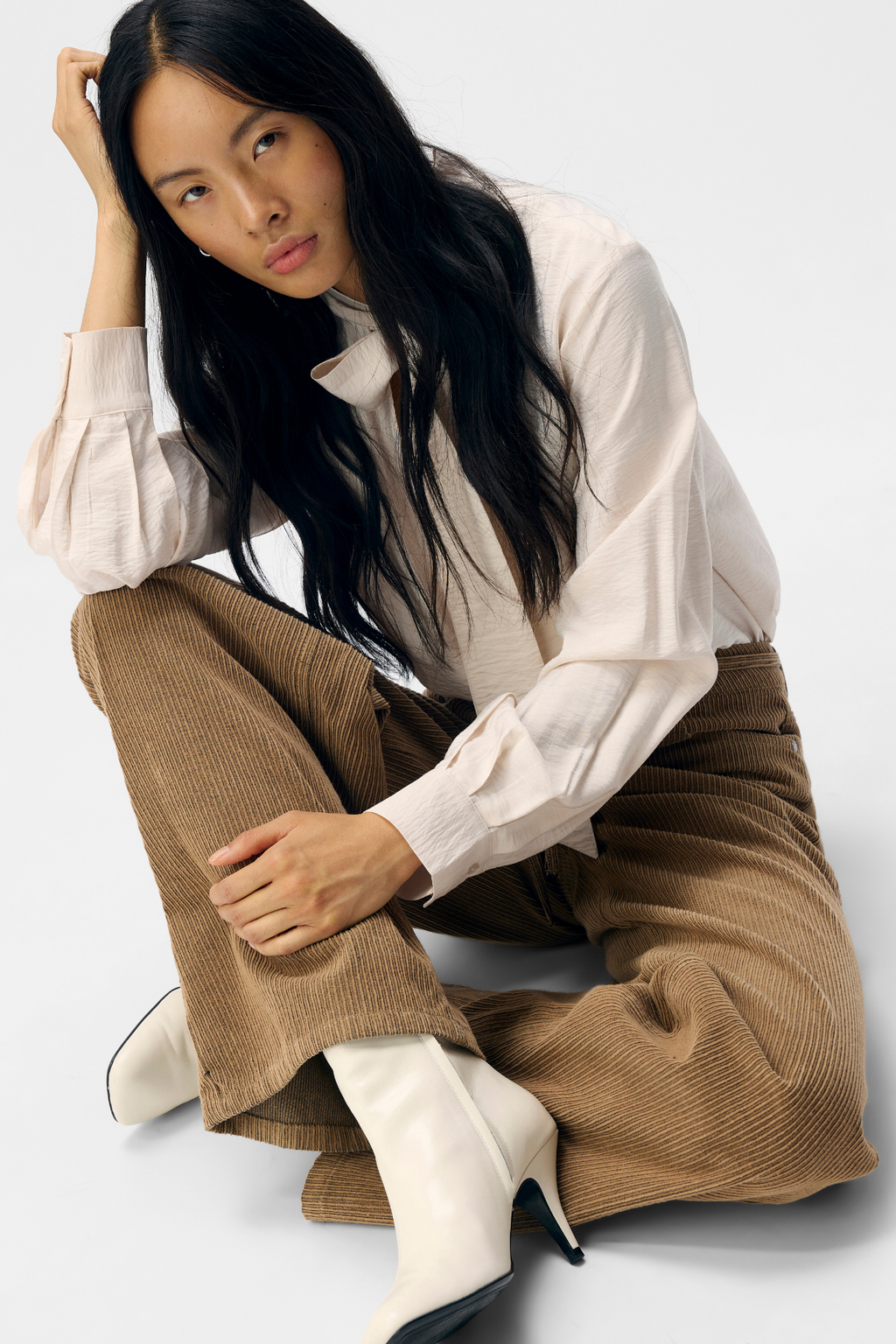 Moji Alima Wide Jeans - Tannin Black