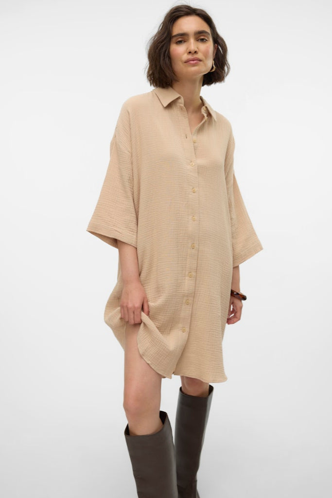 Natali Oversized Shirt - Irish Cream