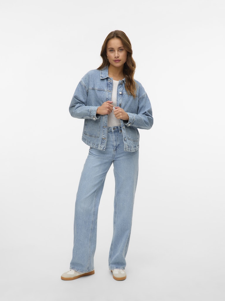 Jamie Denim Shacket - Denim azzurro