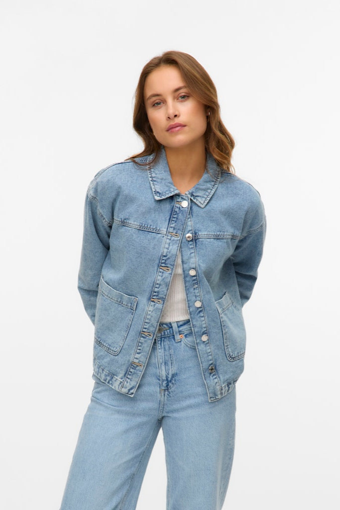 Jamie Denim Shacket - Denim azzurro