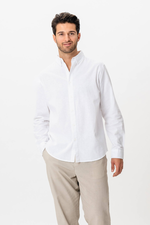 Camicia di lino - bianco