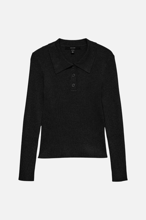 Pullover Poloneck Silje - Nero