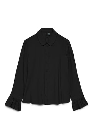 Plissi Shirt - Black