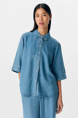 Frame Denim Top - Denim azzurro