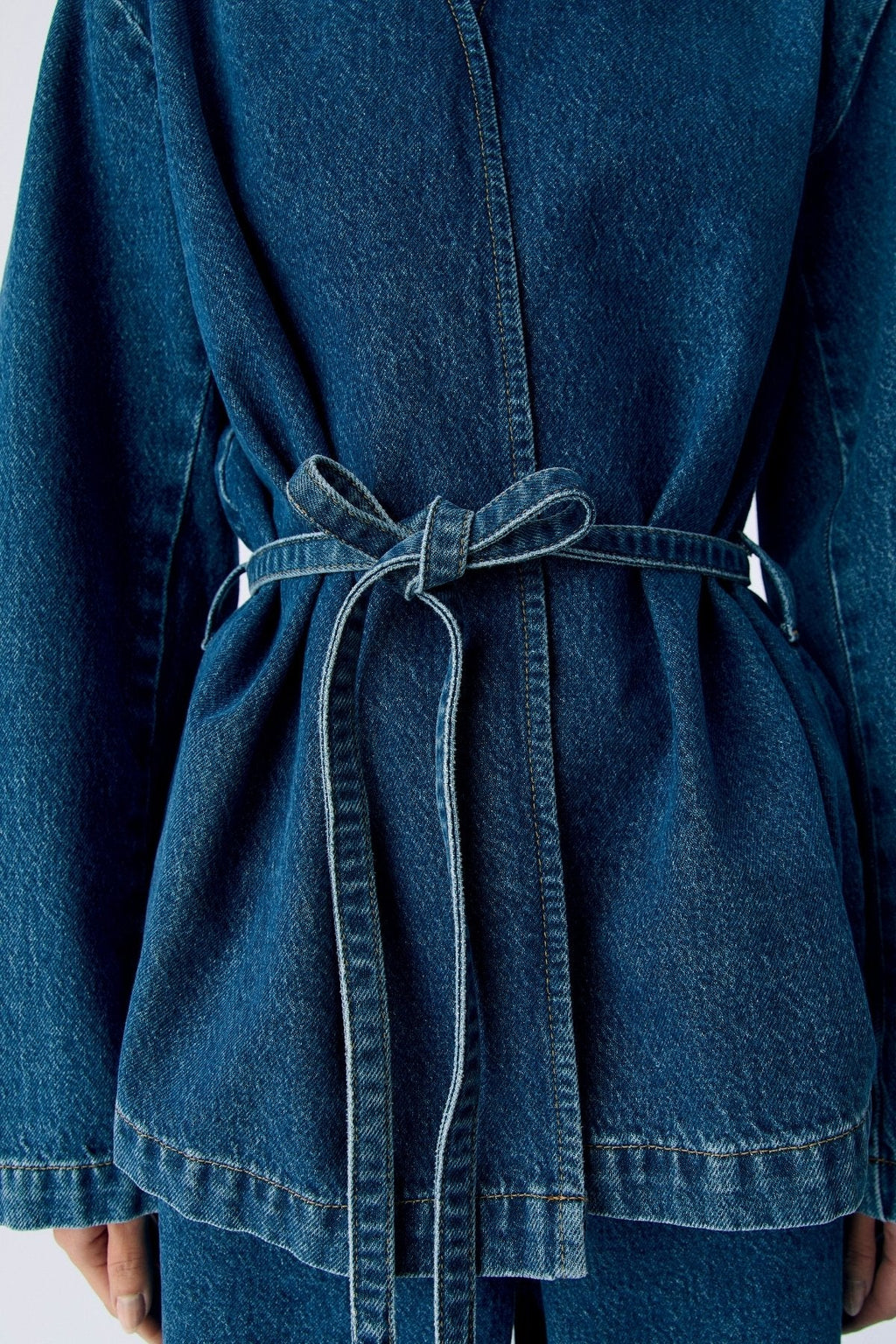 Mallie Blazer - Medium Blue Denim