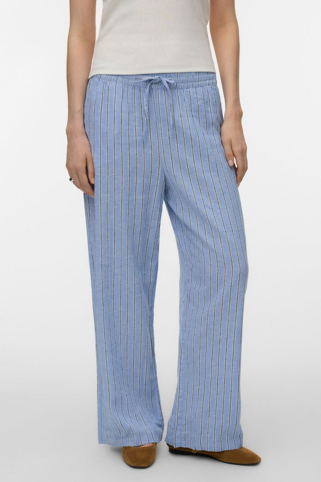 Linn Pants - Cornflower Blue/LIVA Navy