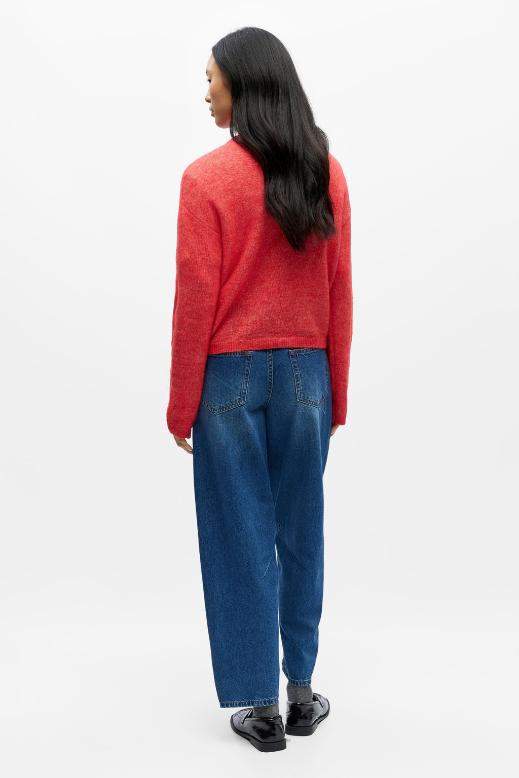 Agate Knit Cardigan - Poinsettia Melange