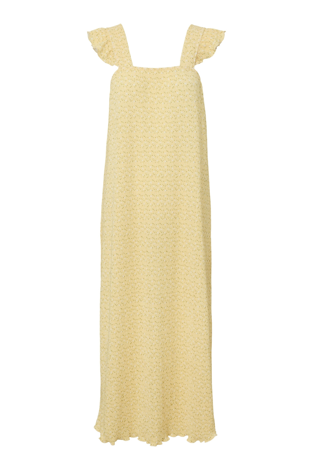 Flora Strap Flounce Dress - French Vanilla