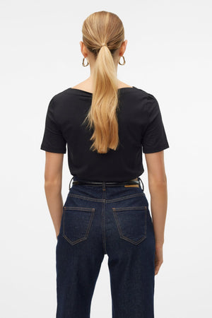 Panda Modal Top - Black