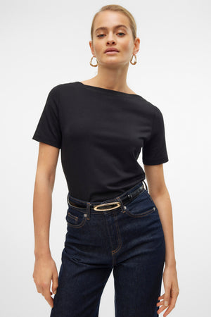 Panda Modal Top - Black