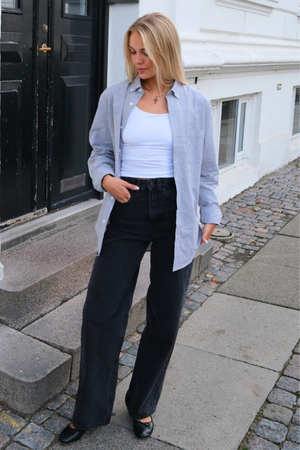 Fidanzato oxford camicia - grigio