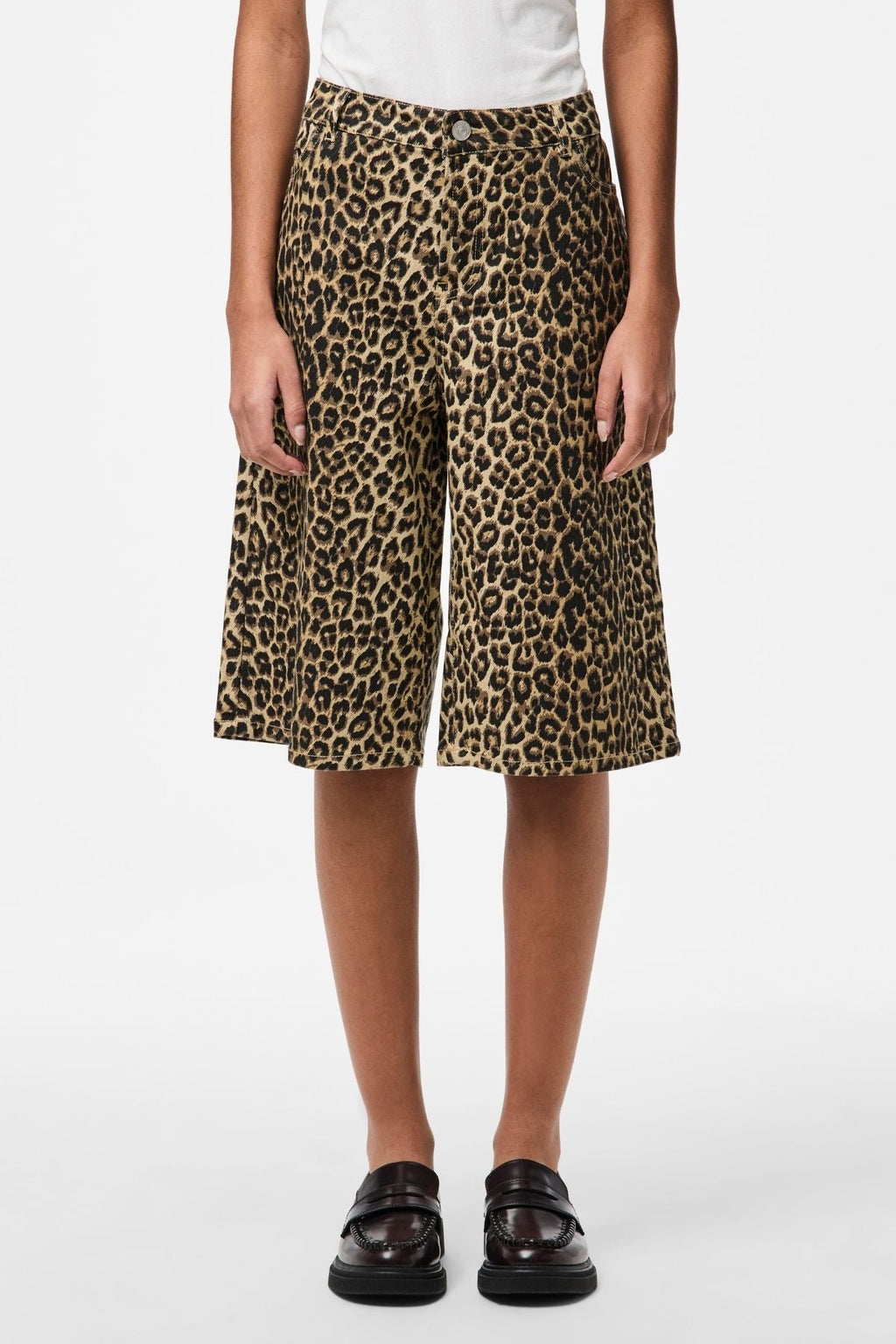 Salume Wide denim Shorts - Leo al pepe bianco